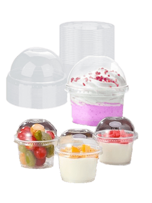 Dessert Ice Cream Cups (with dome lid)