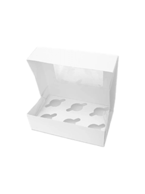 Cupcake cardboard box 6 cavity