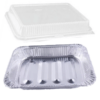 Large Disposable Aluminum Food PAN with Transparent Lid (6000ml)