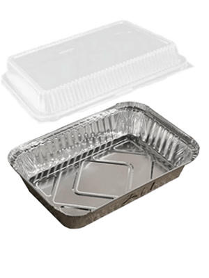 Disposable Aluminum PAN with Transparent Lid 2300ml