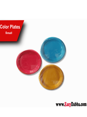 Color Plastic Plates small EasyDabba